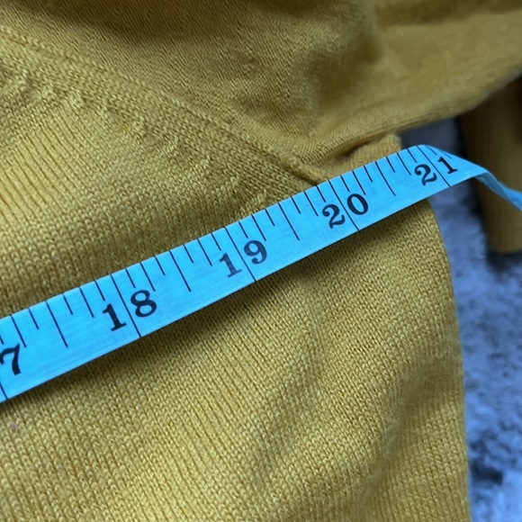 J.crew Merino Wool Mustard Ribbed Hem - Picture 9 of 10